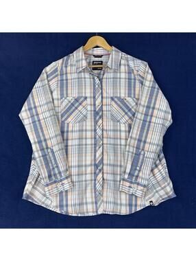 Marmot Shirt Womens 1X Plaid Button Up Long Sleeve Casual Lightweight Outdoor